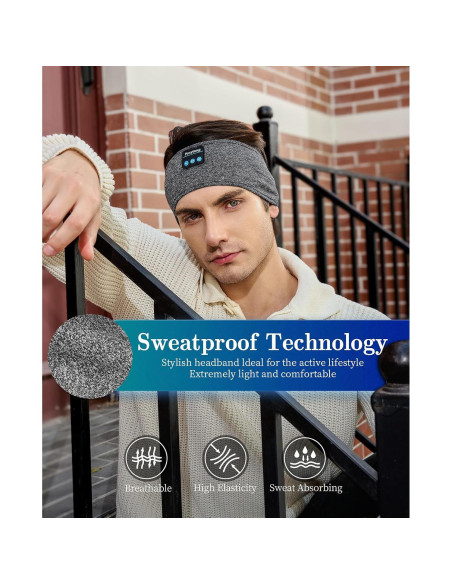 Auriculares para dormir Perytong Bluetooth ajustables HD Auriculares para dormir Perytong Bluetooth ajustables HD