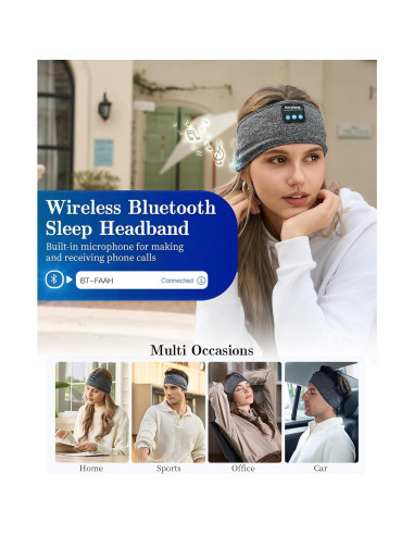 Auriculares para dormir Perytong Bluetooth ajustables HD