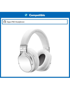 Cojines de Repuesto para Auriculares Oppo PM3 - Cuero Suave y Espuma Densa 2