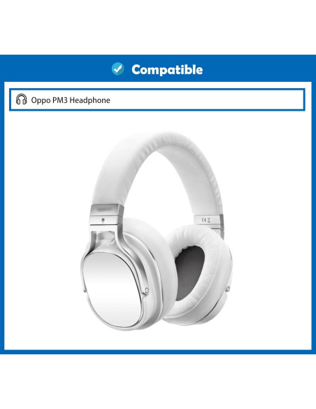 Cojines de Repuesto para Auriculares Oppo PM3 - Cuero Suave y Espuma Densa Cojines de Repuesto para Auriculares Oppo PM3 - Cuero Suave y Espuma Densa
