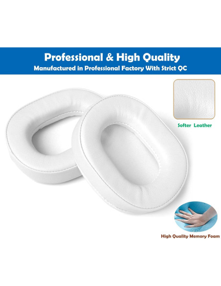 Cojines de Repuesto para Auriculares Oppo PM3 - Cuero Suave y Espuma Densa Cojines de Repuesto para Auriculares Oppo PM3 - Cuero Suave y Espuma Densa