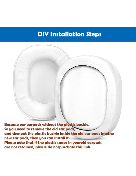 Cojines de Repuesto para Auriculares Oppo PM3 - Cuero Suave y Espuma Densa Cojines de Repuesto para Auriculares Oppo PM3 - Cuero Suave y Espuma Densa