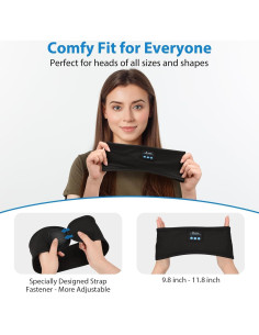 Auriculares Bluetooth ZRUHIG Diadema Ajustable para Dormir 2