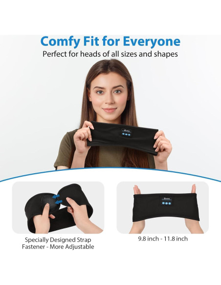 Auriculares Bluetooth ZRUHIG Diadema Ajustable para Dormir