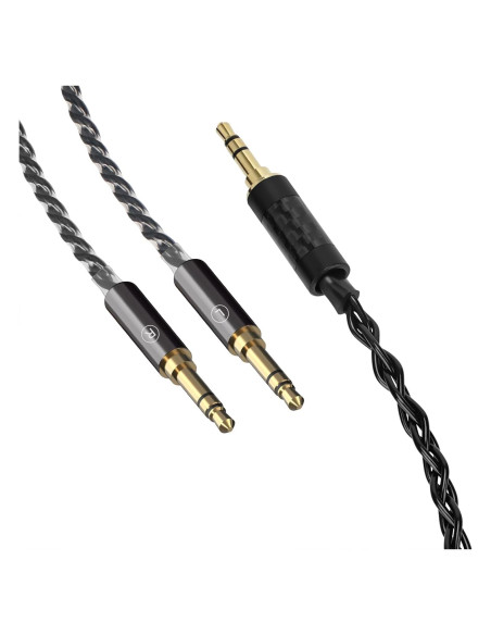 Cable de audio Linkidea 1.5m 6N para auriculares HIFIMAN y Denon Cable de audio Linkidea 1.5m 6N para auriculares HIFIMAN y Denon