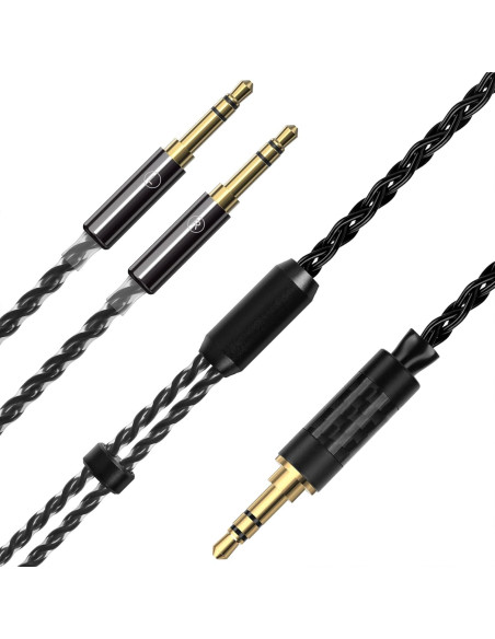 Cable de audio Linkidea 1.5m 6N para auriculares HIFIMAN y Denon Cable de audio Linkidea 1.5m 6N para auriculares HIFIMAN y Denon