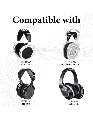 Cable de audio Linkidea 1.5m 6N para auriculares HIFIMAN y Denon