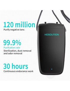 Purificador de Aire Portátil HOSOUTION ZY-P-02 Negro 2