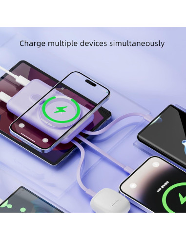 Banco de Energía Magnético RCHL 10000mAh Carga Rápida 22.5W