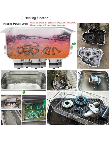 Limpiador Ultrasónico 6.5L Kaimashi con Temporizador y Calentador