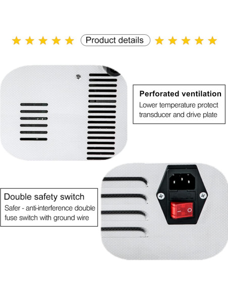 Limpiador Ultrasónico 6.5L Kaimashi con Temporizador y Calentador