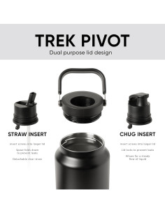 Jarra de Agua Simple Modern Trek Pivot 1.89L Acero Inoxidable 2