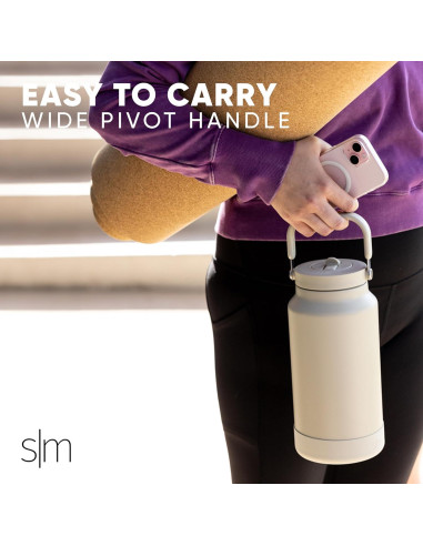 Jarra de Agua Simple Modern Trek Pivot 1.89L Acero Inoxidable