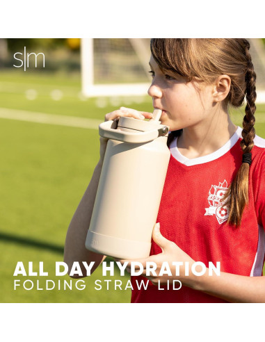 Jarra de Agua Simple Modern Trek Pivot 1.89L Acero Inoxidable