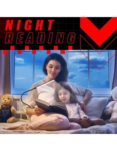 Lámparas LED USB para Teclado Tujoe - 2 Piezas Flexibles