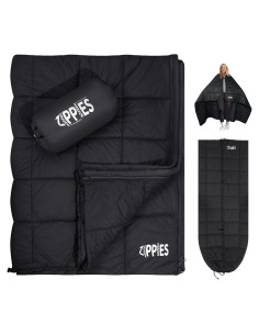 Manta Aislante ZIPPIES 3M Thinsulate Queen Negra para Camping