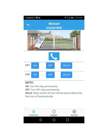 Interruptor Relé 4G KiaoTime KT-G3-A 2CH 30A Control Remoto