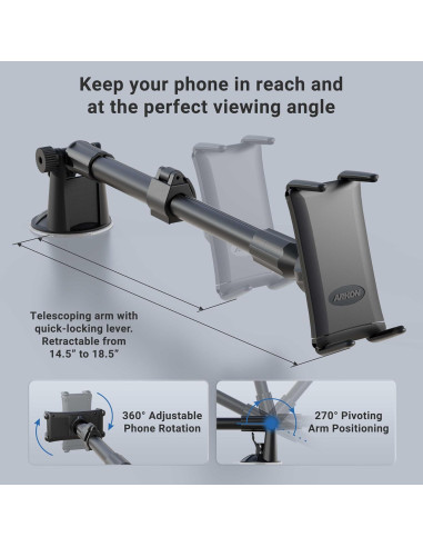 Soporte para Teléfono en el Coche Arkon SGN2-CM117 Ajustable