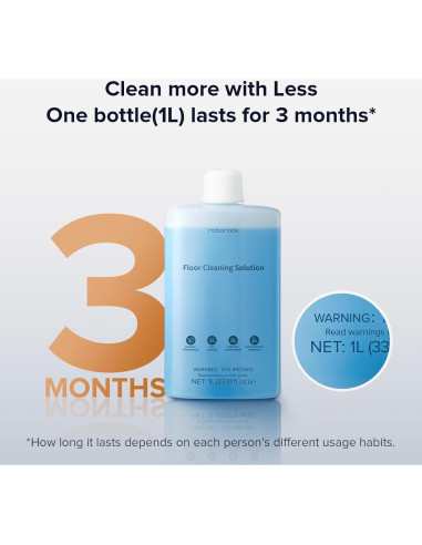 Limpiador de Pisos Roborock 1L - Compatible con Aspiradoras