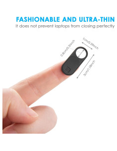 Cubierta de Cámara Deslizante HKDGYHON Negra - 3 Paquete 2