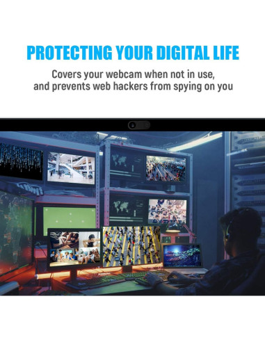 Cubierta de Cámara Deslizante HKDGYHON Negra - 3 Paquete