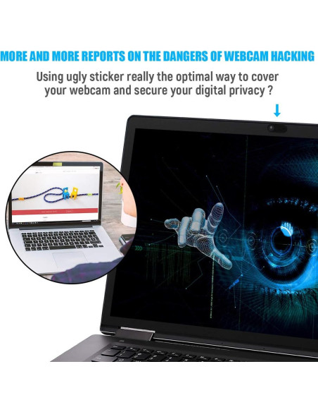 Cubierta de Cámara Deslizante HKDGYHON Negra - 3 Paquete