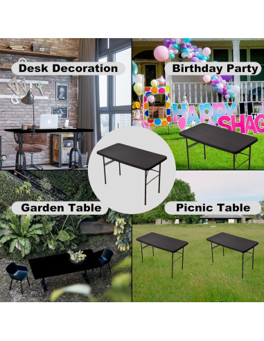 Mantel Ajustado Rectangular Viiamacki 61x122 cm Negro