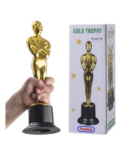 Trofeo de Estatuas Doradas PREXTEX 25.4 cm Personalizable