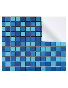 Kit de Parche de Reparación de Vinilo Syhood 71x102cm Azul Verde