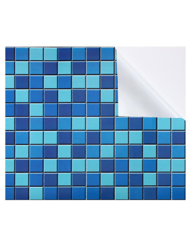 Kit de Parche de Reparación de Vinilo Syhood 71x102cm Azul Verde