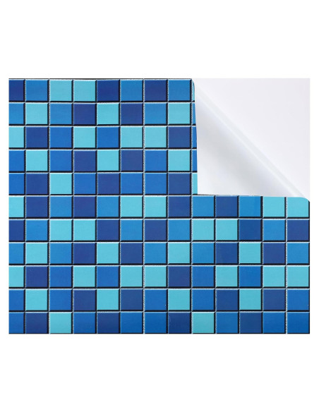 Kit de Parche de Reparación de Vinilo Syhood 71x102cm Azul Verde