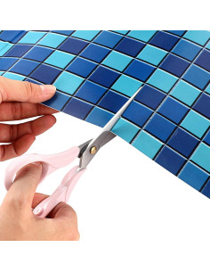 Kit de Parche de Reparación de Vinilo Syhood 71x102cm Azul Verde 2