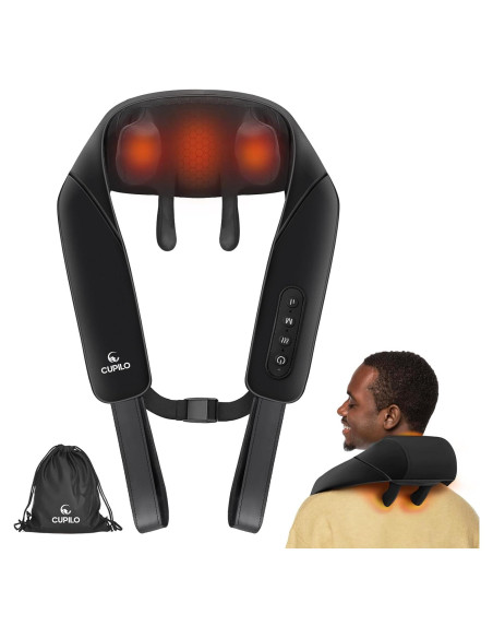 Masajeador de Cuello CuPiLo 4D Inalámbrico con Calor