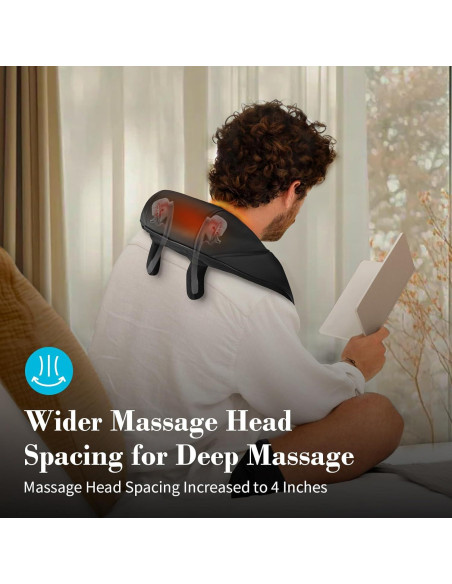 Masajeador de Cuello CuPiLo 4D Inalámbrico con Calor