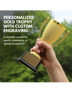 Trofeo Victory Gold Cup Personalizado - Trophy Outlet - Base Negra 2