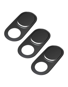 Cubierta de Privacidad para Webcam HKDGYHON - Metal Negro 3 Pzas