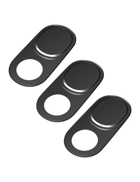 Cubierta de Privacidad para Webcam HKDGYHON - Metal Negro 3 Pzas