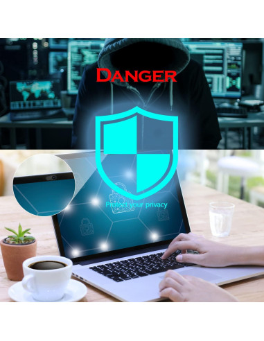 Cubierta de Privacidad para Webcam HKDGYHON - Metal Negro 3 Pzas