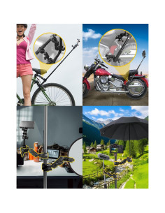 Soporte Doble Super Clamp JEBUTU 18.5cm y 22.5cm Ajustable 2