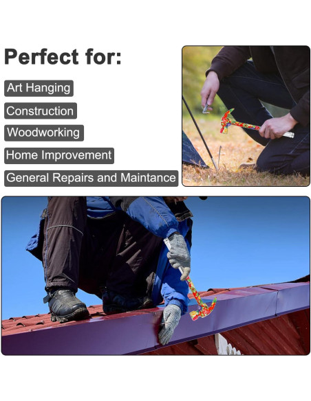 Martillo Floral Multifuncional YOUMI 6 en 1 Rojo Antideslizante