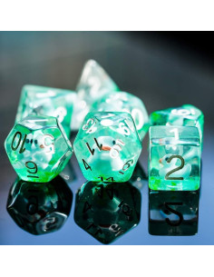 Dados DND de 7 Caras Cusdie con Pato Azul - Juego de Rol 2