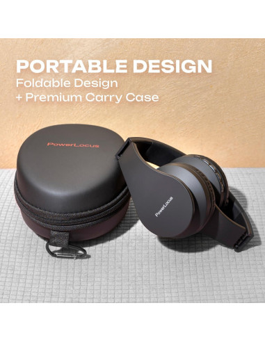 Auriculares Inalámbricos Bluetooth PowerLocus P1 Over-Ear Negro