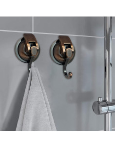 Ganchos de Ducha de Succión YSSILADI 2 Paquete Bronce Antiguo 2