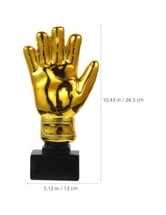 Trofeo de Fútbol Ciieeo en Forma de Guantes Dorados 2
