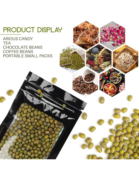 120 Bolsas Mylar Reutilizables AMCEMIC a Prueba de Olores