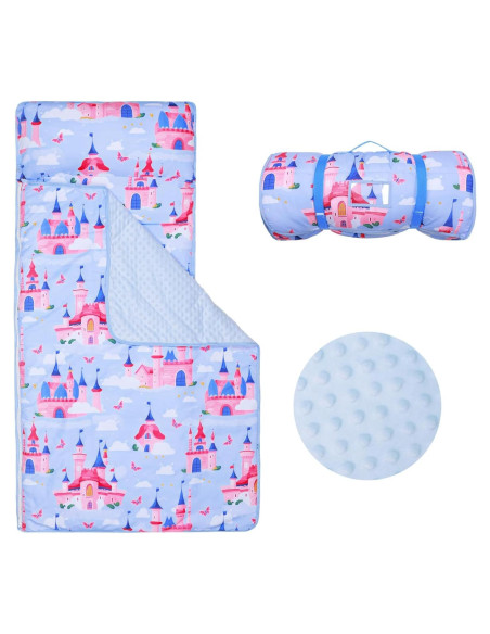 Saco de dormir infantil Decalsweet 2 en 1 con almohada azul Saco de dormir infantil Decalsweet 2 en 1 con almohada azul