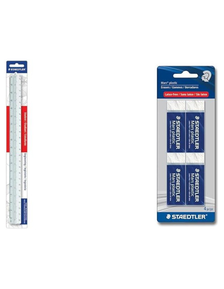 Escala Triangular de Ingenieros 30 cm + 4 Gomas STAEDTLER