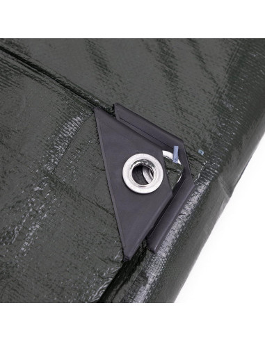 Lona de Protección Kotap 1.83 x 2.44 m Alta Resistencia Verde-Plata