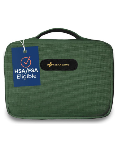 Kit de Primeros Auxilios Grande KeepGoing 270 Piezas Verde Cazador