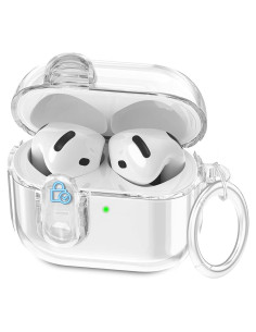 Funda transparente VOTILE para AirPods 4ta Gen 2024 con bloqueo